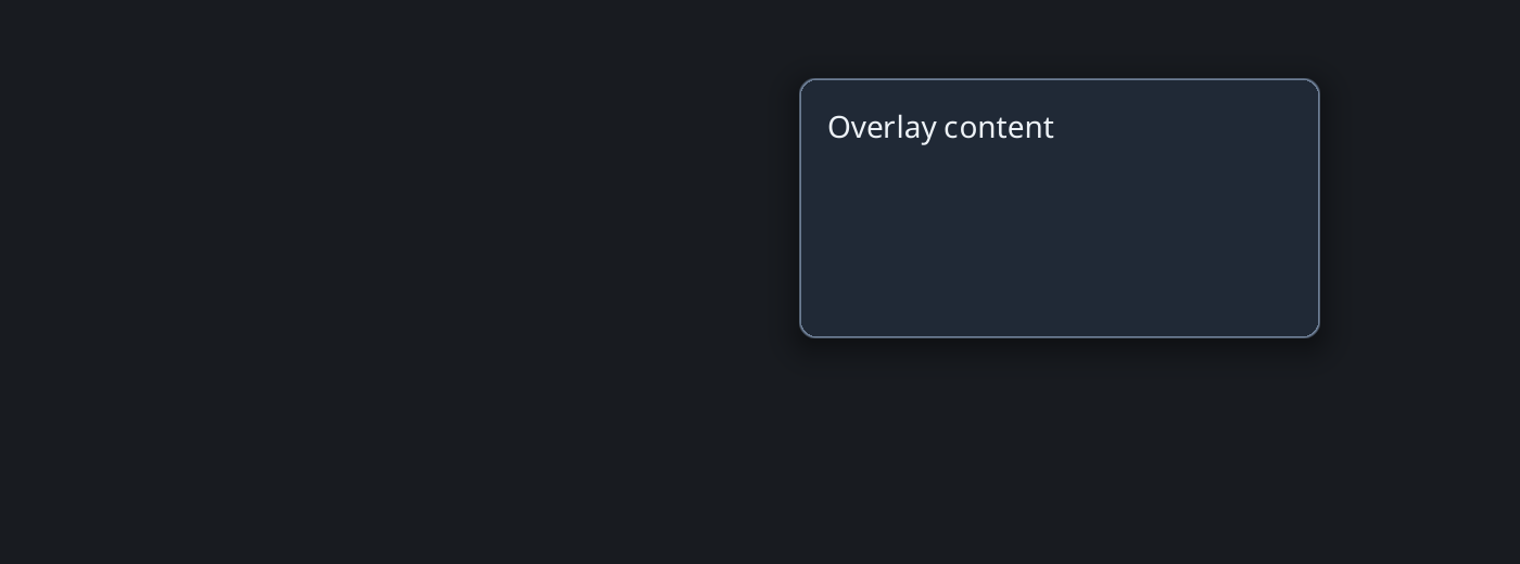Popover with contextual content beside its anchor.