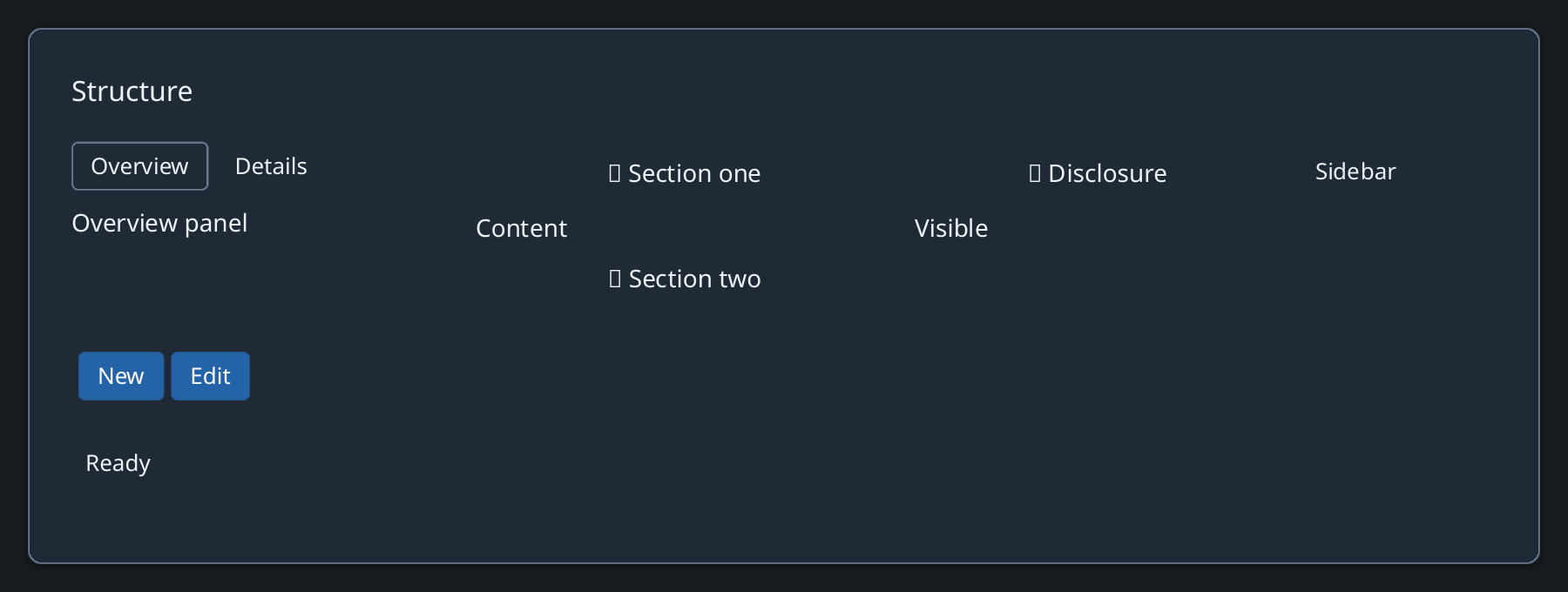 Overview and Details tabs with the Overview panel selected.